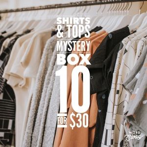 Mystery Box - 10 Shirts and Tops for $30!